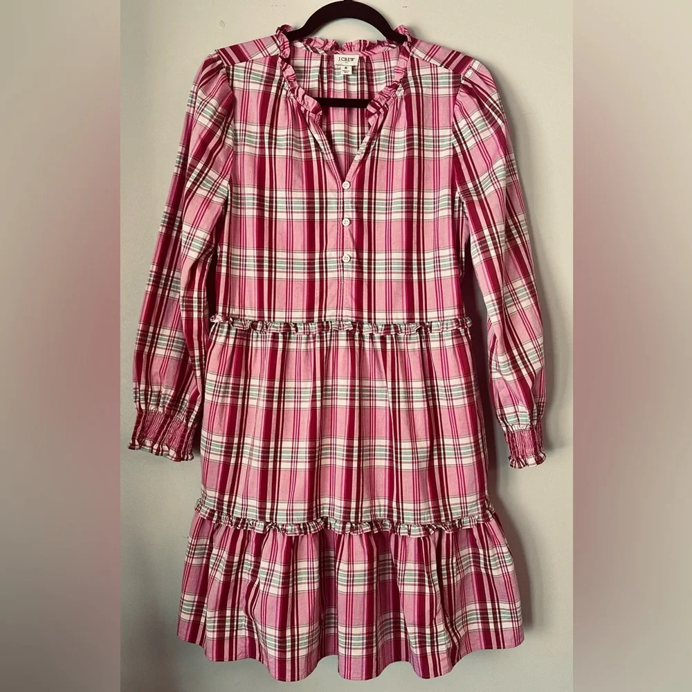 J. Crew plaid dress - size 8 - Picture 1 of 8